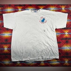 Vintage Y2K Blue Ox Energy Shirt Original Gildan XL White America's Bad Boy